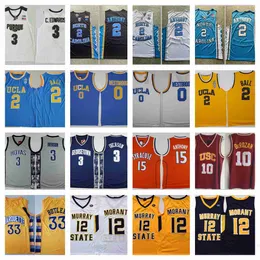 NCAA Basketball College Maglie North Carolina Cole Anthony Russell Westbrook USC DeMar DeRozan Carsen Edwards Trae Young Morant Allen Iverson Jimmy Butler Ball