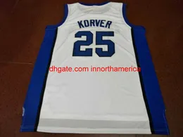 баскетбольный баскетбольный майка Creighton Bluejays 25 Kyle Korver Jersey Thratback сшитый цвет белый заказ на заказ S5XL