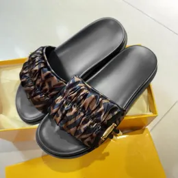 Designer de luxo verão praia sentir tecido de seda sandália mule chinelo sapatos casuais gladiador com caixa chinelos homens mulheres slide plana sandale viagem sliders mocassim senhora