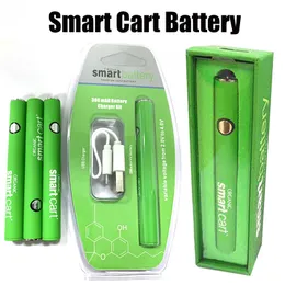 Smart Cart Battery 380 mAh Preheat Variable Voltage Batteries Vape Pen Fit For 510 Thread Oil Cartridges