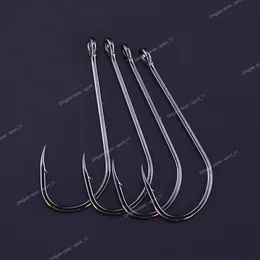 50st/Lot Fishing Hooks Long Shank Anti-Rost High Carbon Steel Double Bait Keeper Barbs Fishhooks For Fresh Saltwater Fishing Fishing Fiskar Automotive Telefoner