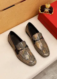 2023 Mens Dress Shoes Casual Slip On Designer Driving Shoes Male Brand Brogue Party Business Flats Chaussure Homme Size 38-45