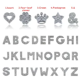 A-Z Full Rhinestones 10mm Slide Alphabet Letters for Custom Personalized Name Dog Collar Bling Rhinestone Pet Collar Accessory, Letter Charm Pet Supplies B207