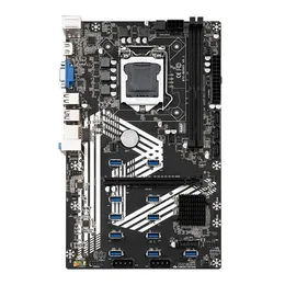 BTC-B250SマザーボードCPUセットサポートIntel Core/Pentium/Celeron LGA1151 6/7/8th Generation CPUオンボードVGA+HD 1XPCI-E 16X+11XUSB 3.0スロット