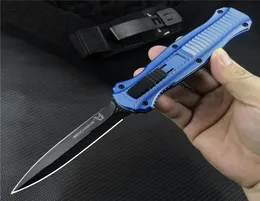 Benchmade 3300BK Infidel Automatic Knife Black DLC Coating Blade Blue Aluminium Handles Hunting Camping AUTO Combat Knifes BM 3300 8408170