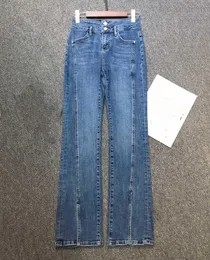 2023 Designer Jeans feminino jeans feminina jeans jeans jaqueta feminina feminina Milan Runway Designer vestido casual de mangas compridas roupas de manga longa A25
