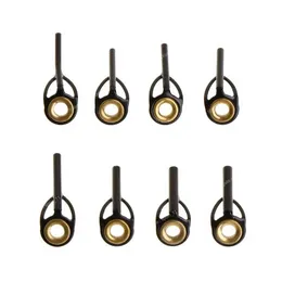 Fiske TOP ROD GUIDE RING LINE TIPS 0,9 mm-1,6 mm rostfritt stål DIY-ögonringar Polreparationssats Byte Tillbehör Fiskefiskningsverktyg