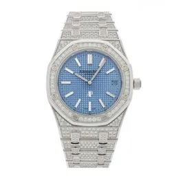 Audpi Royal Large Dial Oak Watch Mens Quartz Movement Wristwatch Auto Gold Diamanten Herren Uhr 15202BCZZ1241BC02 WN-8QC7