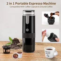 الأواني القهوة المحمولة الإسبريسو آلة صغيرة واحدة تخدم 50 كوب صانع متوافق مع Nespresso للتخييم مكتب سيارة السفر المنزل 231101