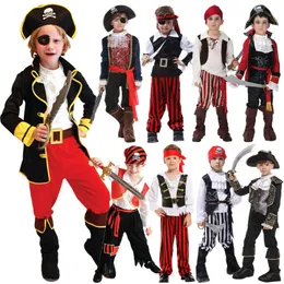 Cosplay Umorden Halloween kostiumy dla chłopców chłopców dzieci Pirate Costume Fantasia Infantil Cosplay Odzież 230331