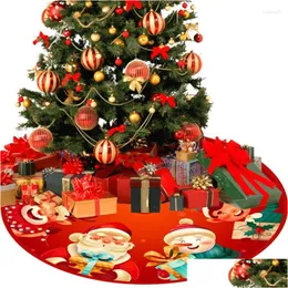 Noel dekorasyonları Noel dekorasyonları 90cm ağaç etek karikatür Noel Baba Kardan Adam Elk Noel Noel Natal Merry Dekor Mutlu Yıl Dro Dhhnr