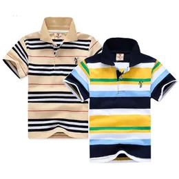 T shirts 1 12Yrs Baby Boys Short Sleeve T Shirt Top Tee Kids tshirt Summer Lovely Cotton Tops Striped Tees Clothes 230331