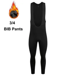 Pantaloni da ciclismo Spexcell Rsantce 3/4 da uomo in pile termico invernale da ciclismo Pantaloni con bretelle lunghi Abbigliamento Calzamaglia da bicicletta calda Pantaloni riflettenti da bici 231101