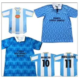 Miba Retro Soccer Jersey 89 91 Lazio Inzaghi Immobile Stam Sergej Lulic Luis Alberto Shirds 1999 00 Calcio Favalli Boksic