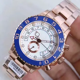 남자 시계 dhgate yacht mingshi 화이트 실버 다이얼 44mm 빛나는 Montres Mouvement 자동 기계식 사파이어 클래식 모델 접이식 버클 손목 시계