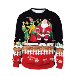 дизайнерская толстовка с капюшоном для мужчин, толстовка с капюшоном «страх бога», дизайнерский топ, толстовка большого размера, уродливый рождественский свитер, персонализированный контрастный вязаный клоун, снеговик, теплое вязаное пальто