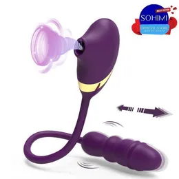 Sex Toy Massager Adult Massager Sohimi Clitoral Thursting Sucking Vibrator Clitoris Tongue Dildo Plug Stimulator Vaginal Women Masturbator for Woman