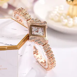 Wristwatches Lvpai Frauen Uhren Luxus Kristall Armband Edelstein Armbanduhr Kleid Damen Gold Uhr Mode Weibliche Marke Moun22