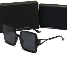 مصمم نظارات شمسية الكلاسيكية النظارات Goggle Goggle Outdoor Beach Sun Glasses for Man Woman Square Frame Side Letter ysl