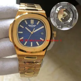 10 Style Classic Men's Watch Waterproof Men Automatic Watches 5711 Gold Strap Blue Dial Cal.324SC Mens Mechanical Montre de Luxe Wristwatch U1