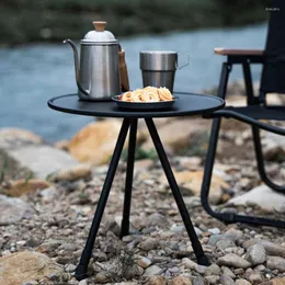 Camp Furniture Mini portátil Camping Table Tabel Tripod Desk para o jantar de festa de festas ao ar livre pesca de mochila
