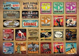 Dad039s Garaj Pin Up Kız Route 66 Teneke İşaretler Metal Poster Sanat Duvar Dekorasyon Pub Bar Cafe Ev Dekoru Vintage Demir Zanaat Yi088053802