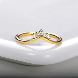 Кольца кластера, женское кольцо для девочек, минималистичная маленькая корона с фианитом и цирконием, пара из нержавеющей стали, эстетические изысканные ювелирные изделия, оптовая продажа