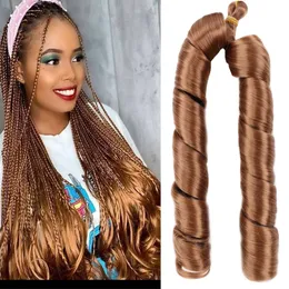Kanekalon Pony Style Body Wave Braid Hair 24" 100g Synthetic Loose Wave Hair Extensions Spanish French Curl Braiding Hair
