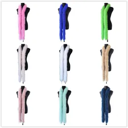 2 metry/pcs Turcja Marabou Feather Boa barwione kolorowe puszyste miękkie szalik szalik sceniczny