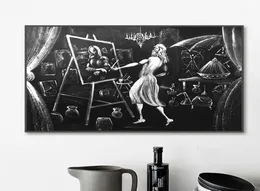 Il pittore nella creazione Moderna famosa pittura Stampa su tela Poster Astratta Wall Art Immagini decorative per soggiorno1280366