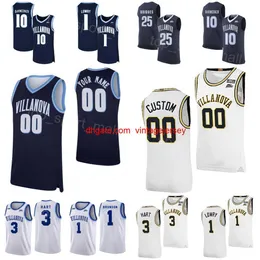 College Basketball 10 Donte Divincenzo Jersey Villanova Wildcats 1 Jalen Brunson 1 Kyle Lowry 25 Mikal Bridges 3 Josh Hart Navy Blue White Stitched NCAA