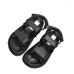 Sandalet Sandalias de Mujer Feminino Luxo Plataforma Feminina Yaz Tasarımcı Ayakkabı Orijinal Deri Yuvarlak Toe Verano Planas