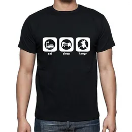 Homens Camisetas Comer Sono Rápido Dança Ciclo de Vida T-shirt de Alta Qualidade Impressão Algodão Manga Curta O-pescoço Tops Modelos Básicos Tee