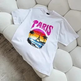 23SS Yeni En İyi Tasarımcı Lüks Pop Moda Kutup Tarzı Hip Hop High Street Pamuk Pamuk Günlük Kısa Kollu T-Shirt Mektup Erkek ve Kadınlar İçin Üst Baskı