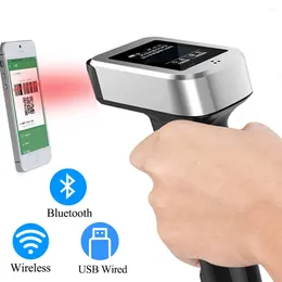 لاسلكي ثنائي الأبعاد ماسح ضوئي QR رمز Bluetooth barcod المحمول Android Bar Reader Handheld Datamatrix