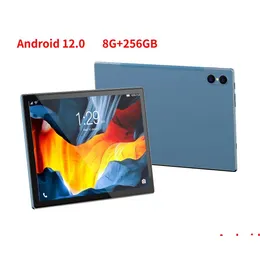 Tablet PC PC Global Version Oryginalny 10.1 cala Android 12.0 8 GB RAM 256 GB ROM 4G LTE Internet telefon komórkowy Poszyk Prezentacja Dostawa DH15T