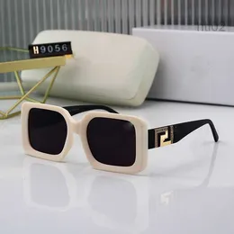 Voleious Versage Sunglass Sunglase Sunglasses Ens Sage Mens Prunk Metal Frame Trend Trend Toad Baseball 2023 White 22ss