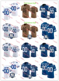 2023 Maglia da calcio Peyton Manning Johnny Unitas Custom Stitched Mens Youth 93 Dwight Freeney 32 Edgerrin James 28 Marshall Faulk 12 Andrew Luck Buddy Young Maglie