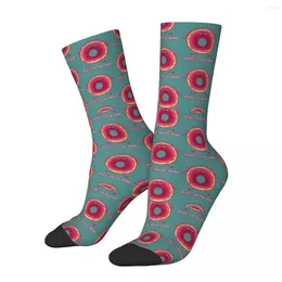 Men's Socks Vintage Kill My Vibes Crazy Compression Unisex Donut Dessert Harajuku Pattern Printed Funny Novelty Happy Crew Sock