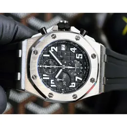الرجال باهظة الثمن AP AP Piglet Wrist Watches NS7P جودة عالية SWISS MOVIEST UHR Back Rapparent Rubber Strap Montre Royal Reloj
