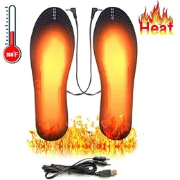 Shoe Parts Accessories USB Heated Shoe Insoles Feet Warm Sock Pad Mat Electrically Heating Insoles Washable Warm Thermal Insoles Unisex 231102