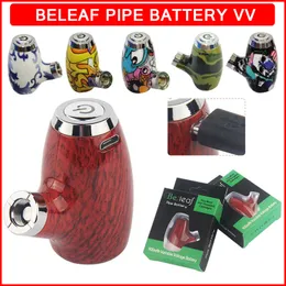 Beleaf E Pipes Комплект батарей для предварительного нагрева 900 мАч 510 Резьба с переменным напряжением Электронная сигарета Испаритель Механический мод Сигары Vape Cartridge Epacket