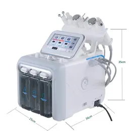 6-em-1 H2-O2 Hydro Dermatization RF Lift Spa Facial Hidro Microdermoabrasão Facial Máquina de Dermatização de Água Máquina de Beleza