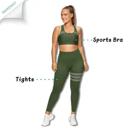 Lu Lu Yoga Limon Algin Kadın Takım Güç Bodysuit ve Tank Top Set Kadınlar 2 Parça Moda Sol Renk Salonu Sütyen ve Taytlar LL Hizalama Spor Kıyafetleri
