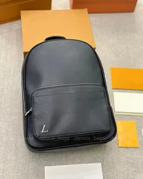 Мужской новый рюкзак Открытый Discovery Damier Infini Case Bag Модельер Простая роскошная мужская кожаная сумка через плечо Рюкзаки