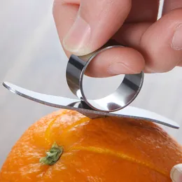Rostfritt stål orange skaler citrus grapefrukt orange skalskalare grönsaker och fruktskalande kniv liten kökskalningsverktyg