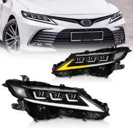 Car Styling Headlight For Toyota Camry 20 18-2023 LED Headlights Sequential Turn Signal Start Up Animation Driving Lights