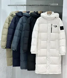 Jaqueta masculina para baixo casaco longo para baixo parkas de inverno feminino marca de esportes ao ar livre jaquetas de inverno marca de designer masculina à prova de vento impermeável logotipo bordado jaqueta para baixo