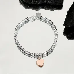 4 mm koraliki miłosne serce urok bransoletki dla kobiet dziewczyny śliczne słodkie s925 srebrne z koraliki Bling Diamond Designer luksusowa bransoletki biżuteria
