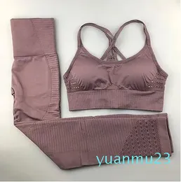 QP Trapstar Women Yoga Set Fiess 의류 스포츠웨어 여성 체육관 레깅스 패딩 푸시 업 끈 끈적 인 브래지어 PCS 스포츠 정장